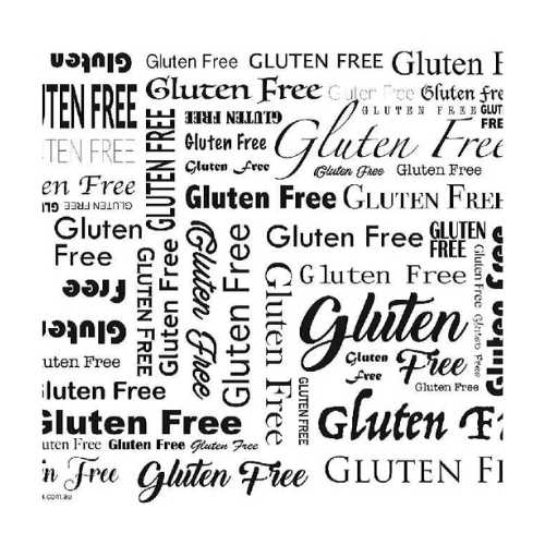 Top Shelf Concepts Gluten Free Impaurito Design Greaseproof Paper (Case of 50)
