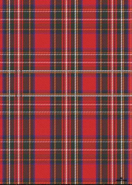 Manor Road Red Tartan Greaseproof Paper A4 (Case of 25)